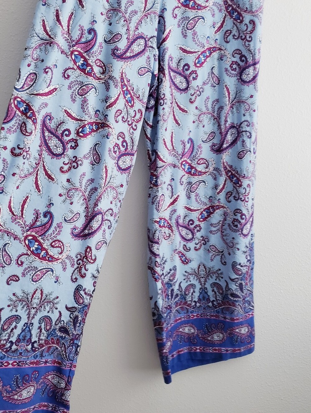 Ann Taylor Loft Paisley Relaxed Straight Leg Pants - Picture 8 of 10